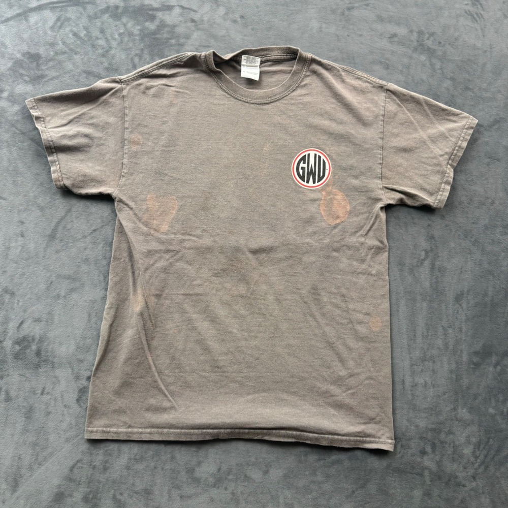Gildan Gardner-Webb Bulldogs University T-Shirt Brown Size M Graphic Tee